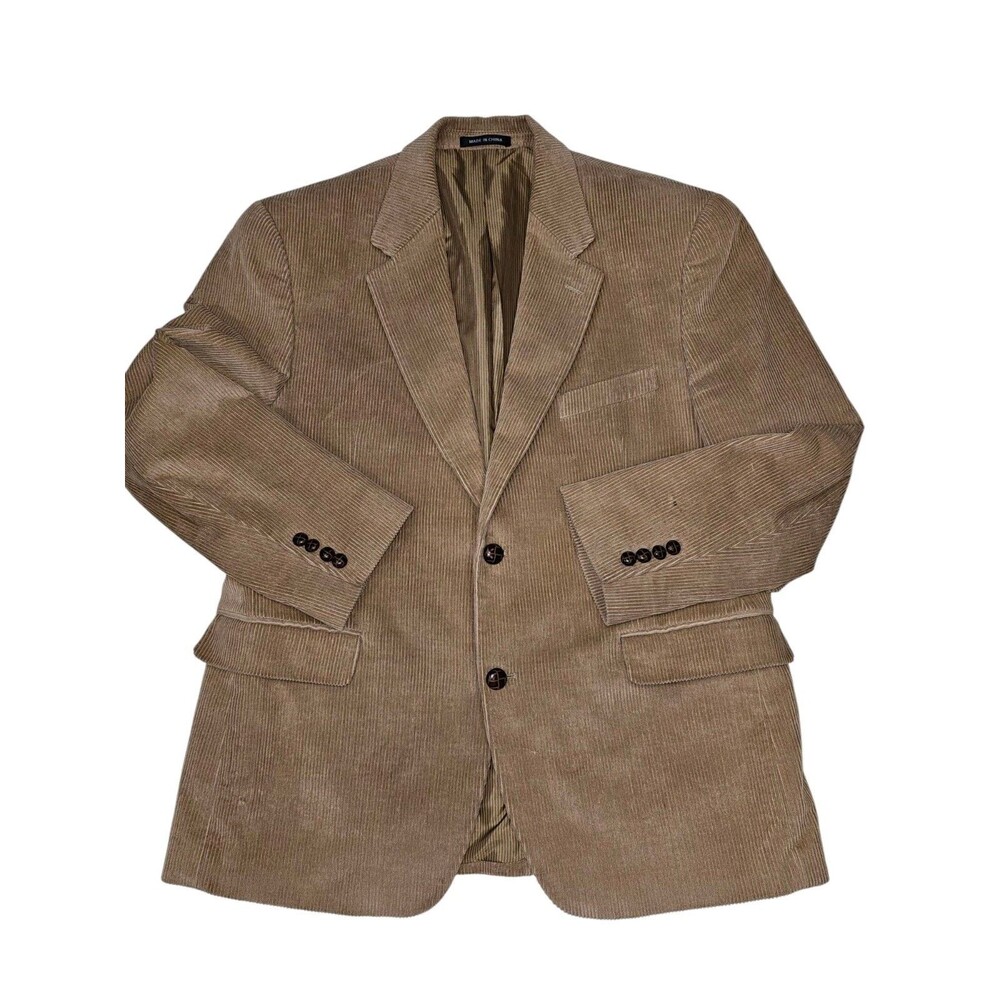 Cambridge Classics Mervyns Corduroy Sport Coat Jacket 42S Blazer Leather Buttons